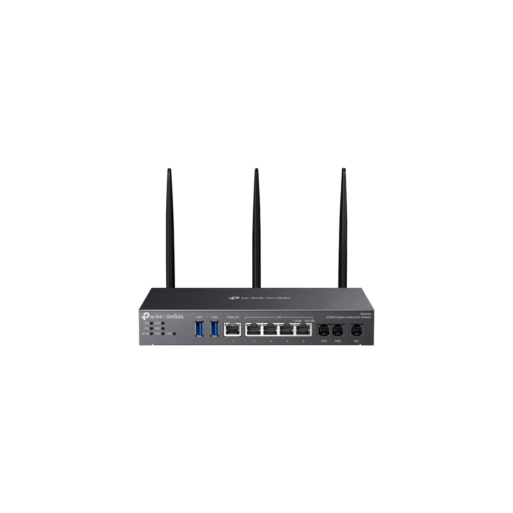 GATEWAY TP-LINK DR3650v OMADA AX3000 GIGABIT DESKTOP DSL 1P WAN/LAN GIGABIT 4P LAN GIGABIT 1P DSL 2P FXS 2P USB3.0