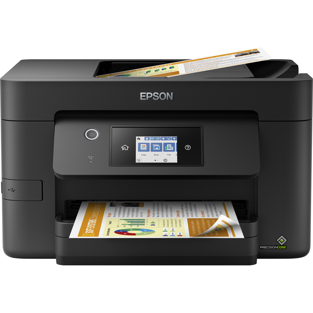 MULTIFUNZIONE EPSON Workforce WF-3820DWF A4 35/21PPM 250FF Scan 1200x2400 FAX DUPLEX ADF LAN WiFi USB WiFi direct Epson Connect
