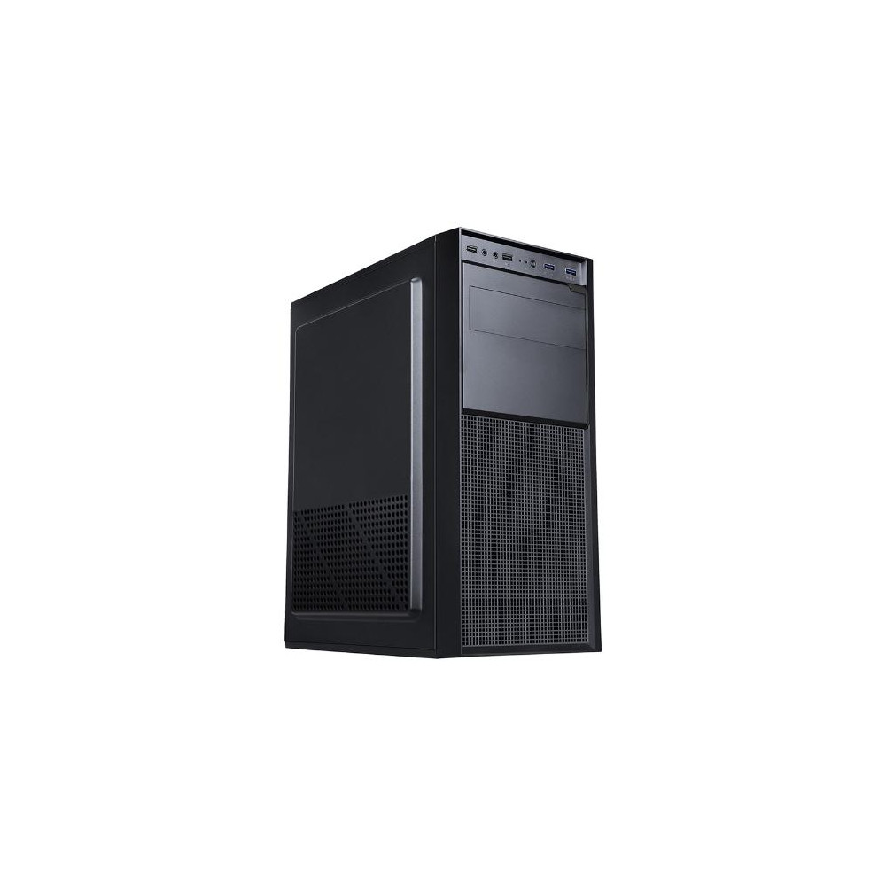 CASE ITEK M.TOWER "WINCO" 500W, FRONT 2*USB3 + 2*USB2 + AUDIO - BK (Effetto Spazzolato) - ITOCWOMU3