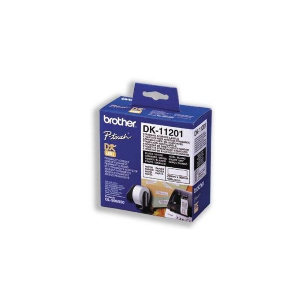 ETICHETTE BROTHER DK-11201 CONF.400PZ ADESIVE 29x90mm X QL-500 QL-550 QL-560 QL-570 QL-700 QL-710W QL-800 QL-810W