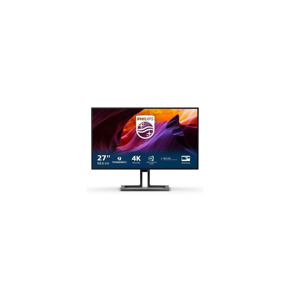 MONITOR PHILIPS Mini LED 27"Wide 27B1U7903/00 IPS 3840x2160 4ms 1400cd/mq  2x3W MM Reg.H PIVOT 2HDMI DP x Thunderbolt 4 Docking