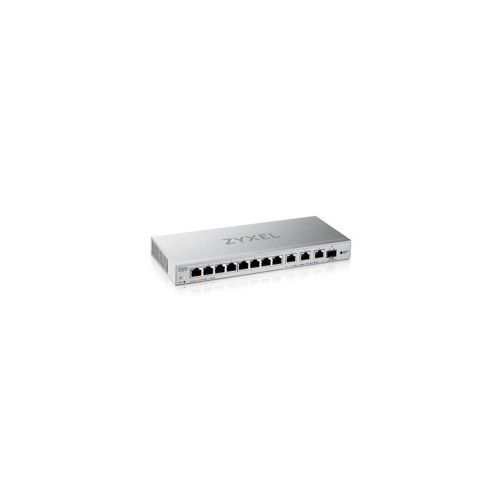 Switch SMART MANAGED, 8 porte Gigabit, 3 porte 10MGbE, 1 porte SFP+ 10GbE, - Easy Management per VLAN, QoS - FANLESS