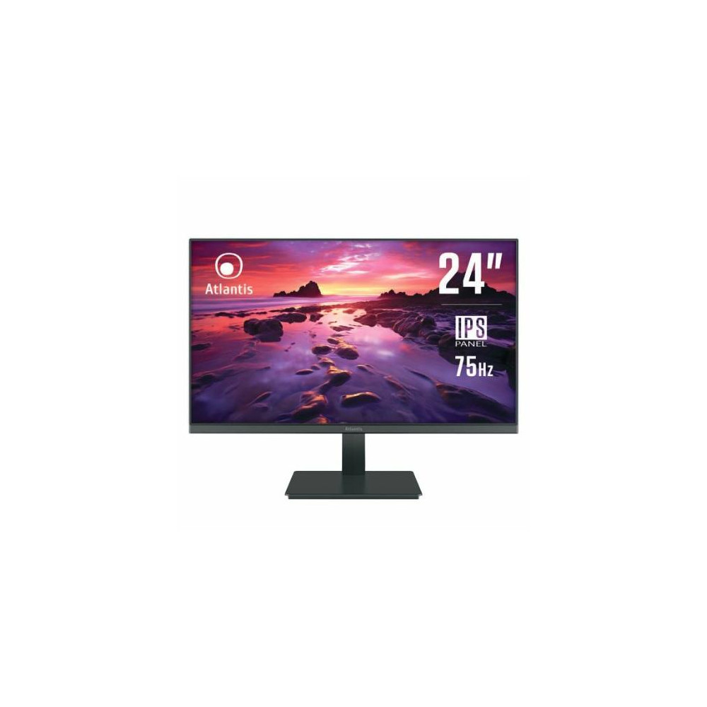 MONITOR ATLANTIS LED 23,8" Wide A05-HE24I-VH IPS 1920x1080 5ms 235±10cd/m² 1.000:1 VESA VGA HDMI Black