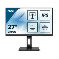 MONITOR AOC LED 27" Wide 27P2Q IPS 1920x1080 4ms 250cd/mq 50.000.000:1 2x2W MM PIVOT Reg. in H VGA DVI HDMI DP USB
