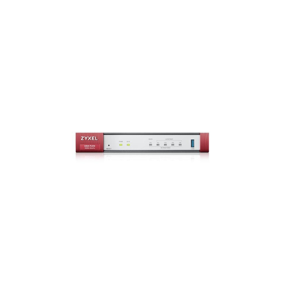 FIREWALL ZYXEL USGFLEX SECURITY GATEWAY 50HP WAN/LAN 1xGbE PoE 30W 4xGbE VPN: 20 IPSEC, 15 SSL Incl 1Y Sec Pack, cons x 10 utent