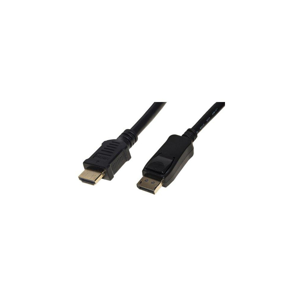 CAVO LINK DISPLAYPORT 1.2 TO HDMI 1.4, M/M, 1,8MT, 4Kx2K 30 HZ CONTATTI DORATI, NERO, LKCDPH18