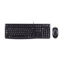 TASTIERA LOGITECH  + MOUSE MK120 USB NERA - 3 TASTI Italian Layout 920-002543 920-002543 LOGITECH