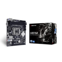 MB BIOSTAR H61MHV3 LGA 1155 H61 2DDR3 VGA+HDMI PCIE, 4*SATA mATX H61MHV3 BIOSTAR