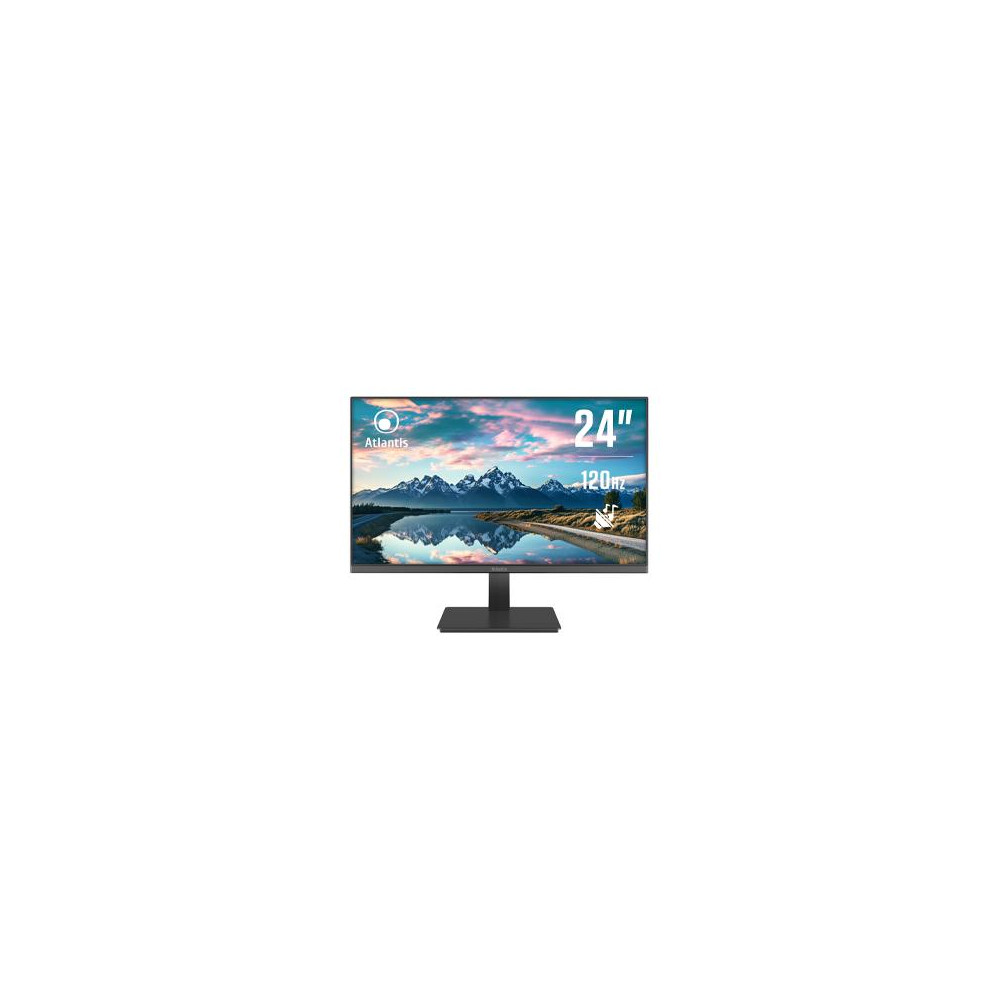 MONITOR ATLANTIS LED 23,8" Wide A05-HE24VF-VHM VA 120HZ 1920x1080 5ms 280cd/m² 4.000:1 VESA 2x2W MM VGA HDMI Black