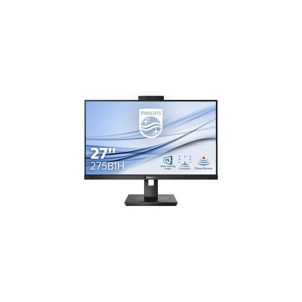 MONITOR PHILIPS LED 27" Wide 275B1H/00 IPS 2560x1440 5ms 300cd/m² 50.000.000:1 2x3W MM WEBCAM PIVOT DVI HDMI DP HUB USB