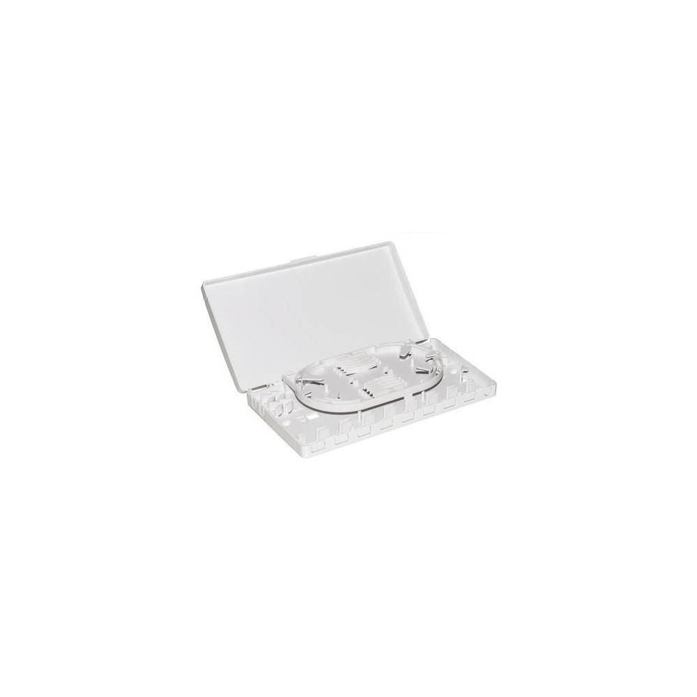 CASSETTO 8 PORTE PER CONNETTORI FIBRA OTTICA SC SIMPLEX O LC DUPLEX PER APPLICAZIONI FTTH - LKBOXFT8