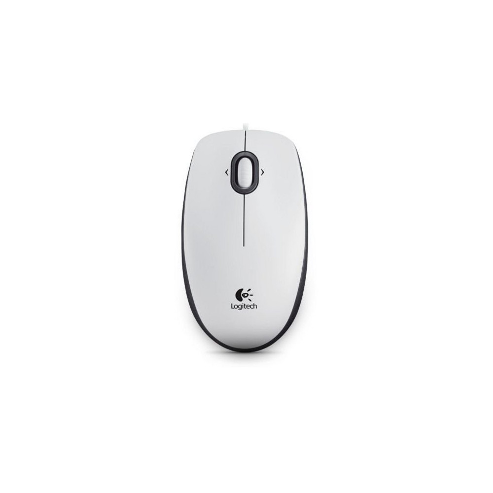 MOUSE LOGITECH "B100 Mouse White USB" 3 tasti 800dpi oem 910-003360 LOGITECH