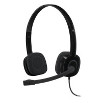 CUFFIA LOGITECH "H151" CON MICROFONO, Jack 3,5mm, NERO - 981-000589 981-000589 LOGITECH