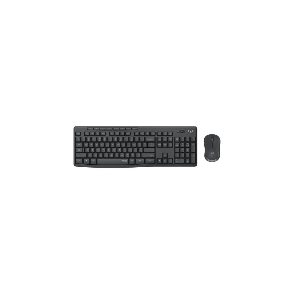TASTIERA LOGITECH+MOUSE Wireless Desktop MK295 SILENT COMBO USB GRAFITE 920-009797 920-009797 LOGITECH