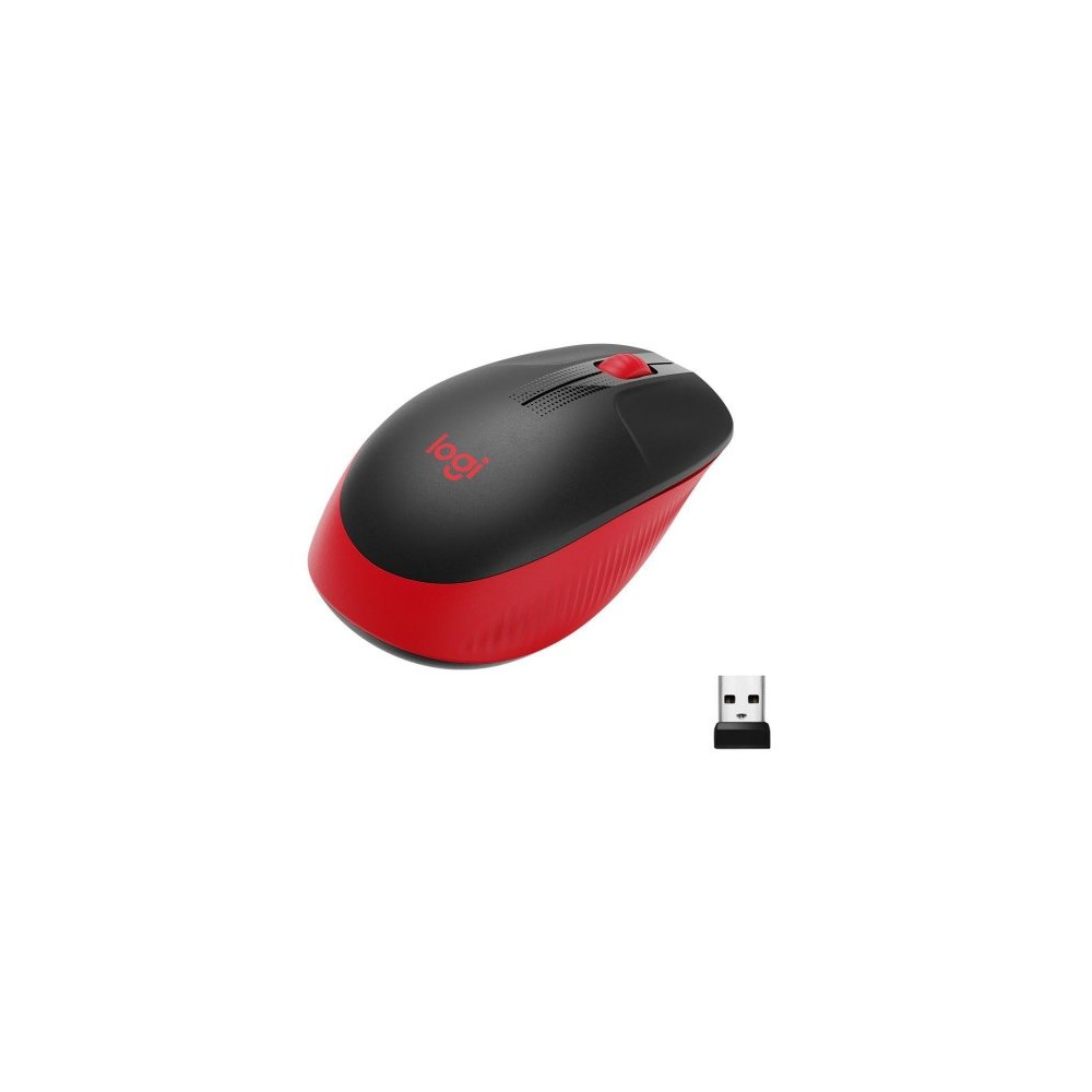 MOUSE LOGITECH "Wireless Mouse M190 " USB 1000 dpi 3 PULSANTI ROSSO 910-005908 910-005908 LOGITECH