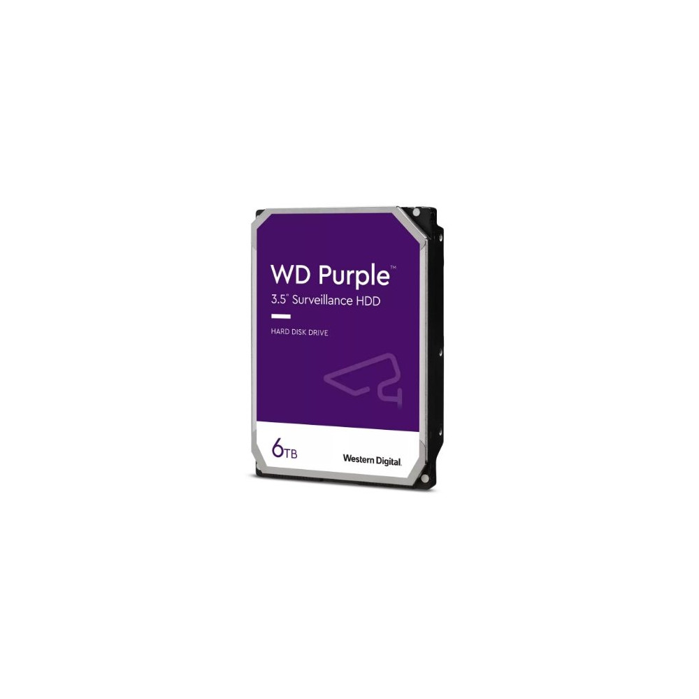 HD WD SATA3 6TB 3.5" PURPLE INTELLIPOWER 256mb cache 24x7 - (IDEALI PER DVR/PVR) - WD64PURZ WD64PURZ WD