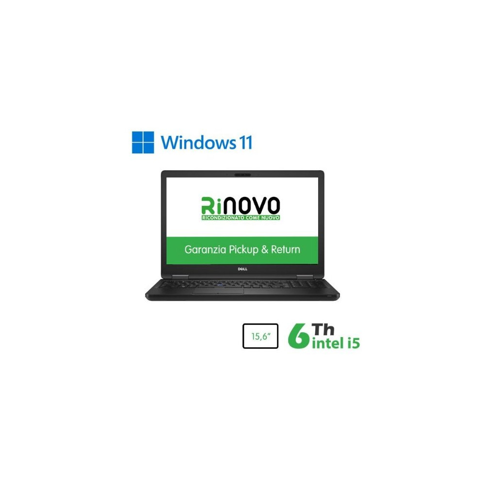 NB DELL RINOVO REFURBISHED Latitude E5580 RN42534114 15.6" i5-6x00u 16GB SSD 512GB NO DVD W11P RN42534114 DELL REFURBISHED