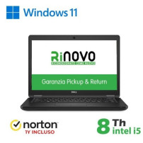 NB DELL REFURBISHED LATITUDE 5490 RN42532315 14" i5-8x00U 16GB SSD NEW 256GB W11P + NORTON GRADO A RN42532315 DELL REFURBISHED