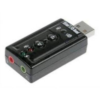 ADATTATORE LINK USB-AUDIO per MICROFONO, CASSE o CUFFIE, consente  di connettere dispositivi audio ad un PC o MAC LK70777