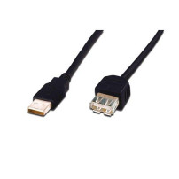 CAVO DIGUTS USB 2.0 A TO USB A, M/F, 5MT, (PROLUNGA), NERO, LP8152B