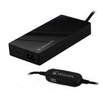 ALIMENTATORE UNIVERSALE AUTOMATICO ULTRASLIM x NOTEBOOK ATLANTIS P008-SC-90SU 90W,10connet intercambiabili(incluso HP),porta USB