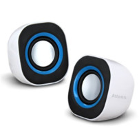 CASSE ATLANTIS SoundPower 410 Set di mini-casse stero amplificate per computer e portatile USB Bianco Lucido P003-C03-W P003-C03