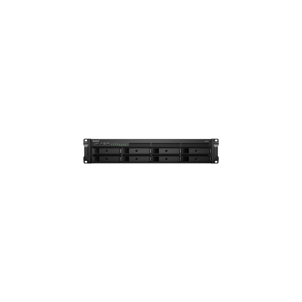 NAS RACK 2U SYNOLOGY RS1221+ 8XHDD NOHDD 3.5''/2.5'' SATA 4P 1GBe 4GB RAM CPU 4C 2.2 GHz AMD Ryzen V1500B 1X250W RS1221+ SYNOLOG