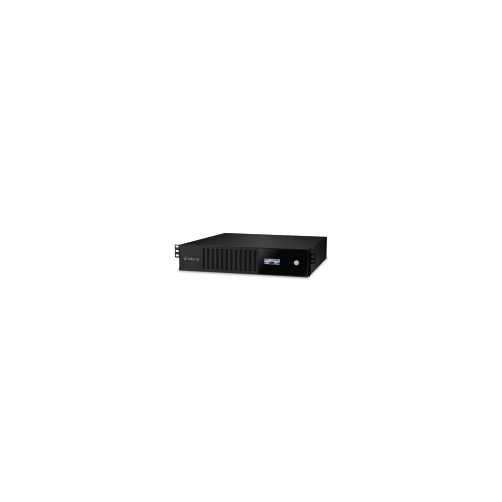 UPS ATLANTIS A03-HP3001-RC 3000VA (1800W) Server Rack-2U Sinewave Line Interactive con AVR Boost e Buck LCD 8*IEC sw contr. incl