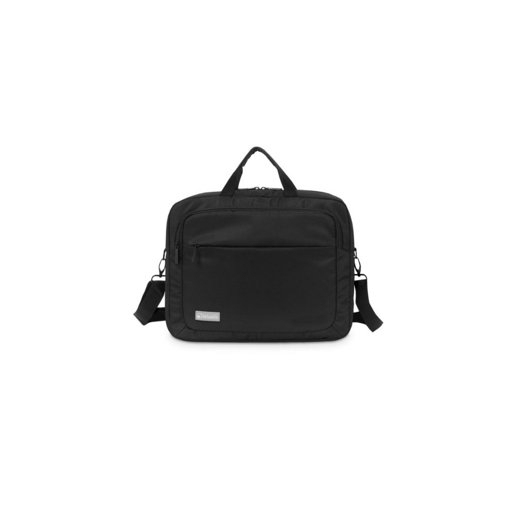BORSA x NB ATLANTIS P004-KL12-A0-16 da 15,6" Cinghia a tracolla con poggia spalle, tasca porta oggetti e porta documenti, Nero P