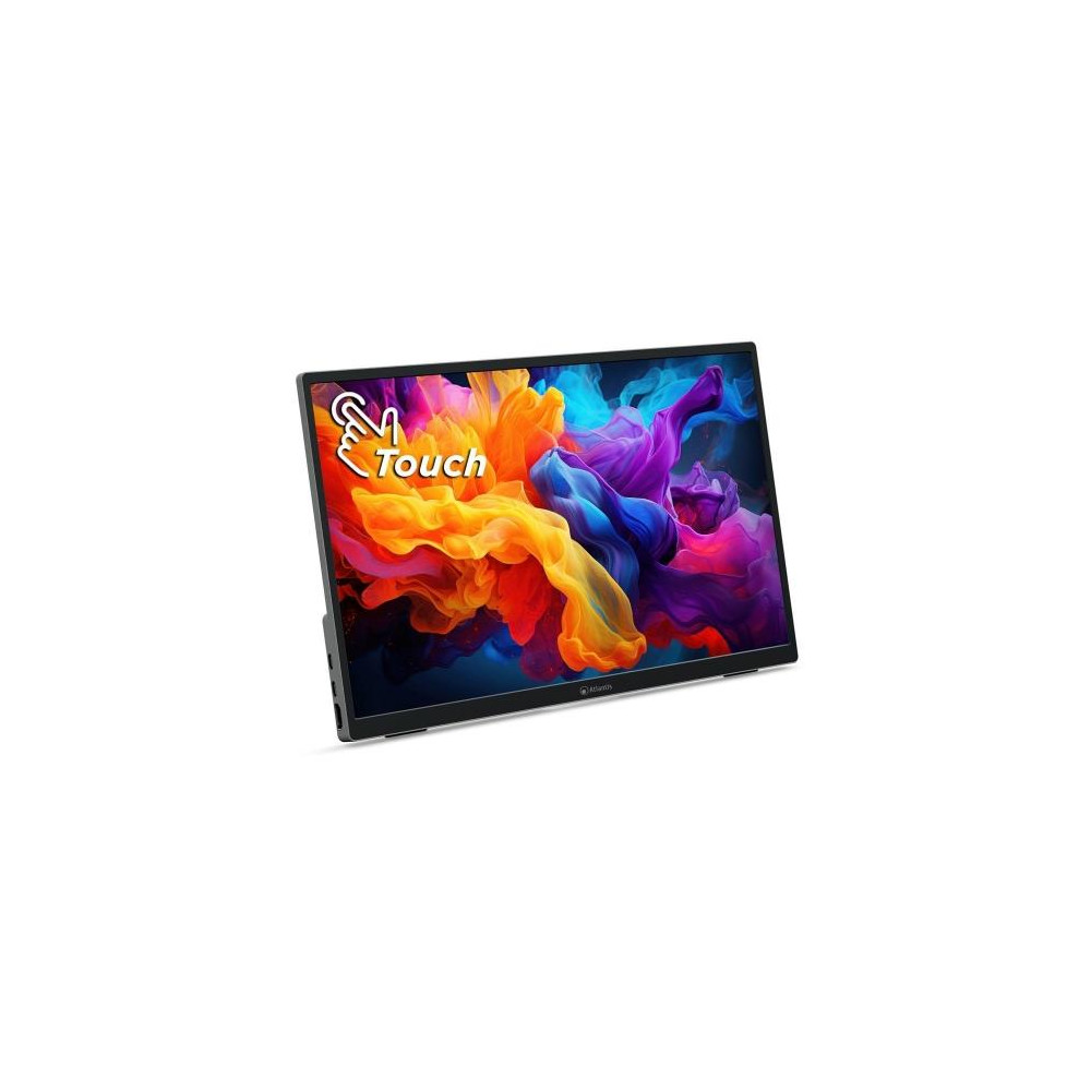 MONITOR PORTATILE ATLANTIS LED 15,6" Touch Wide A05-P156AT1 IPS 1920x1080 16ms 300cd/m² 1000:1 MM 1xHDMI 2xUSB-C Cust Base Piegh