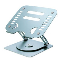 SUPPORTO SOLLEVA NB ATLANTIS P022-LS02-AGP fino 16" ALTEZZA ED INCLINAZIONE REGOLABILE BASE GIREVOLE 360° ALLUMINIO P022-LS02-AG