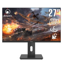 MONITOR ATLANTIS GAMING LED 27" Wide A05-UX27IF-VHDM IPS 1920x1080 5ms 270cd/m² 1.000:1 VESA MM PIVOT Reg. h DP HDMI VGA Black A