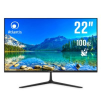 MONITOR ATLANTIS LED 21,5" Wide A05-HE22VF-VHM VA 100HZ 1920x1080 5ms 250±15cd/m² 3.000:1 2x2W MM VESA VGA HDMI Black A05-HE22VF