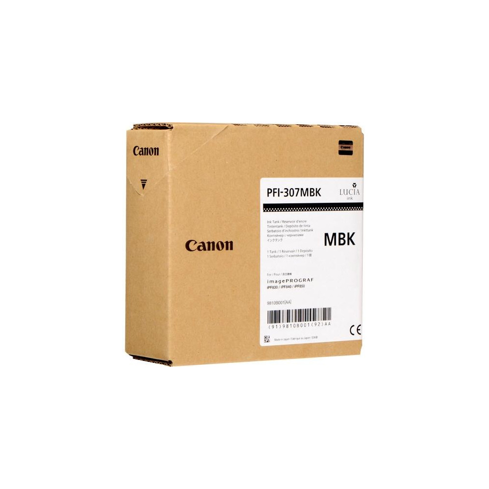 SERBATOIO INCH. PFI-307MBK Matte Black (330ml) x iPF 830 840 850 9810B001