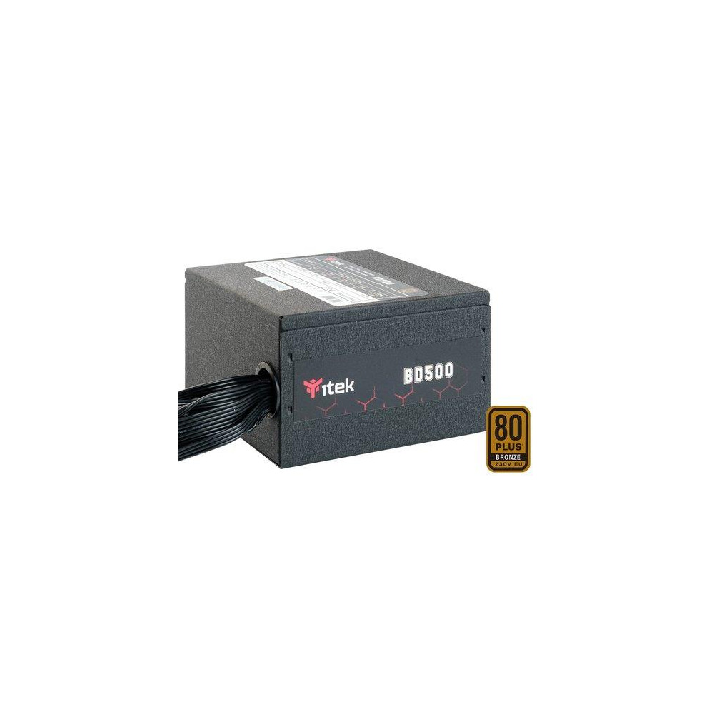 ALIMENTATORE ITEK BD500 500W ATX VENTOLA HTB 12CM - ACTIVE PFC - 80PLUS BRONZE, ITPSEBD500