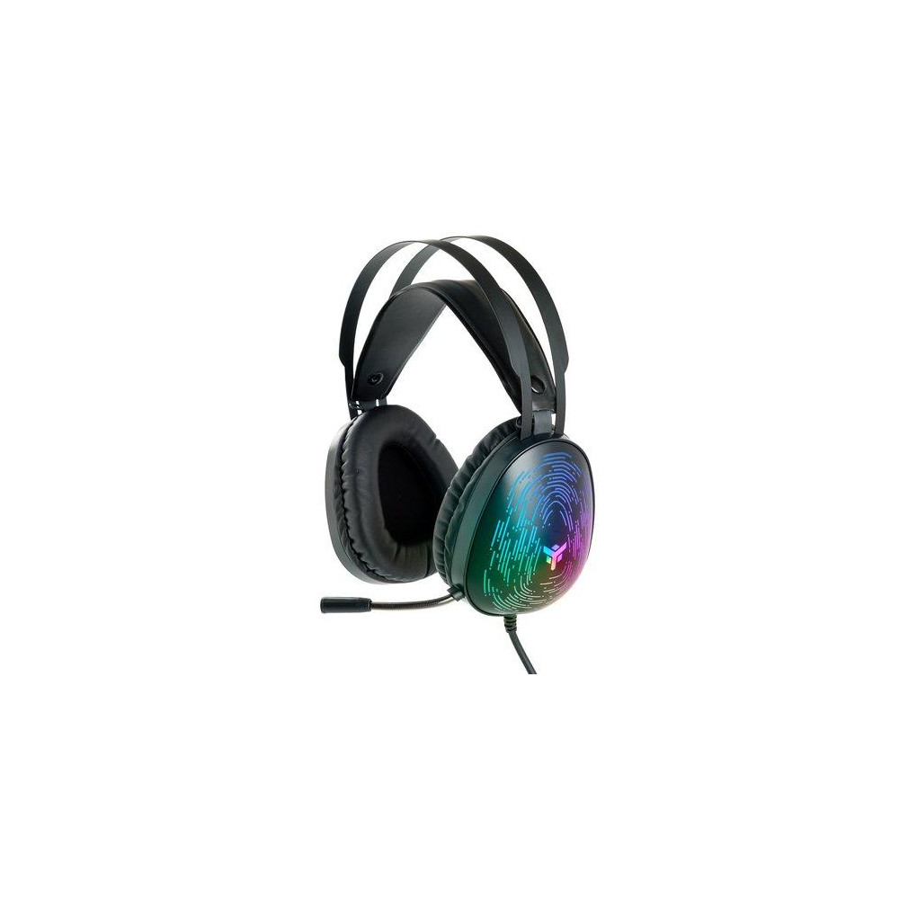 CUFFIA ITEK GAMING "H420" 7.1 VIRTUAL, 7 2COLORI LED,2x3, MICROFONO,CONTROLLO VOLUME, 2x3MM E USB CON ADATTATORE - ITHGH420