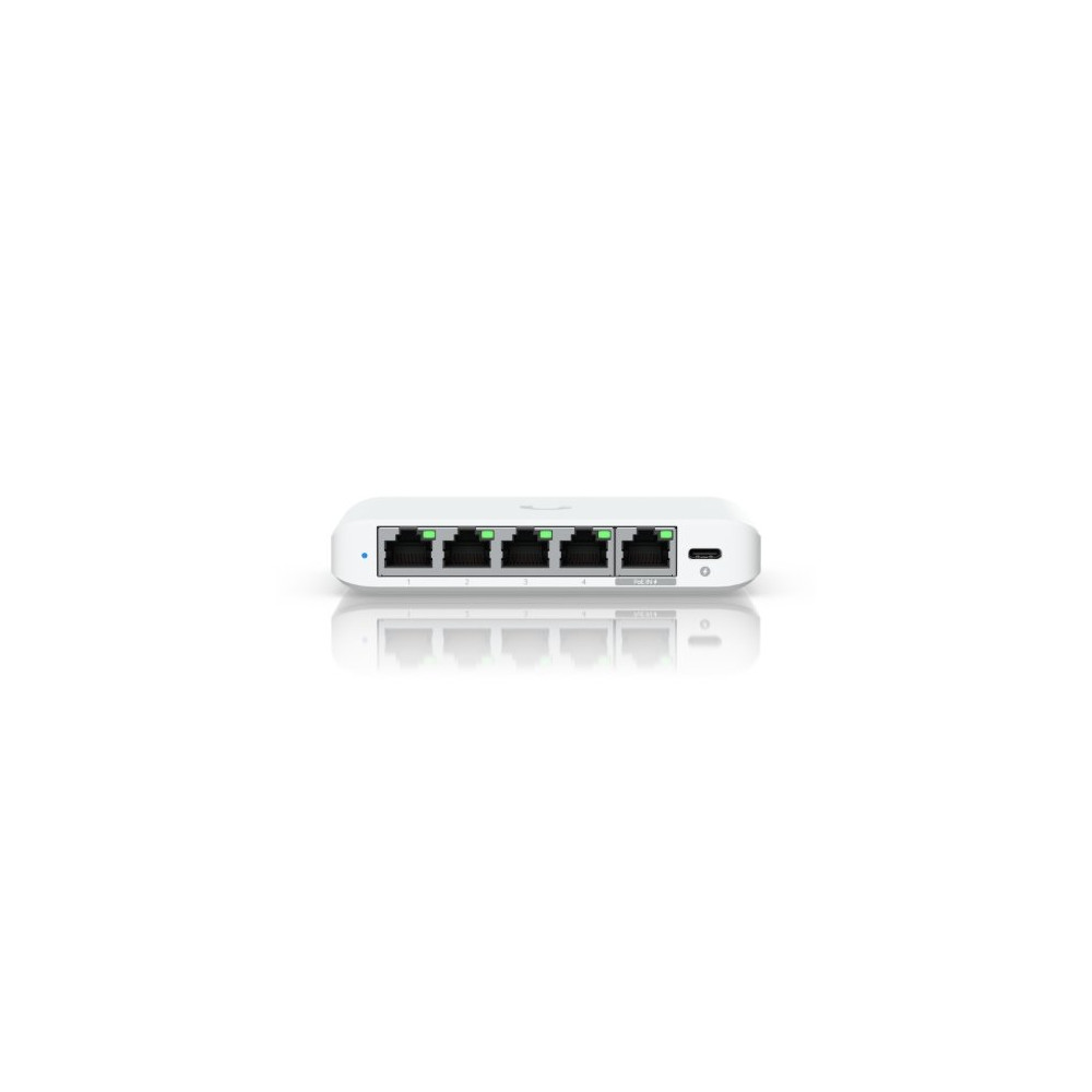 UBIQUITI SWITCH USW-Flex-2.5G-5 5 Porte LAN 2.5GbE PoE+ GIGABIT di cui 1 Porta Input PoE++ L2 USW-Flex-2.5G-5-EU UBIQUITI