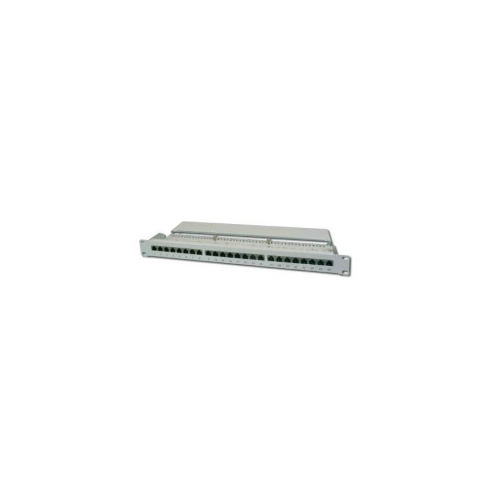 PATCH PANEL 19" DIGITUS SCHERMATO 24 PORTE 8 POLI RJ45 PER RETI CATEGORIA 6 - 1 UNITA'