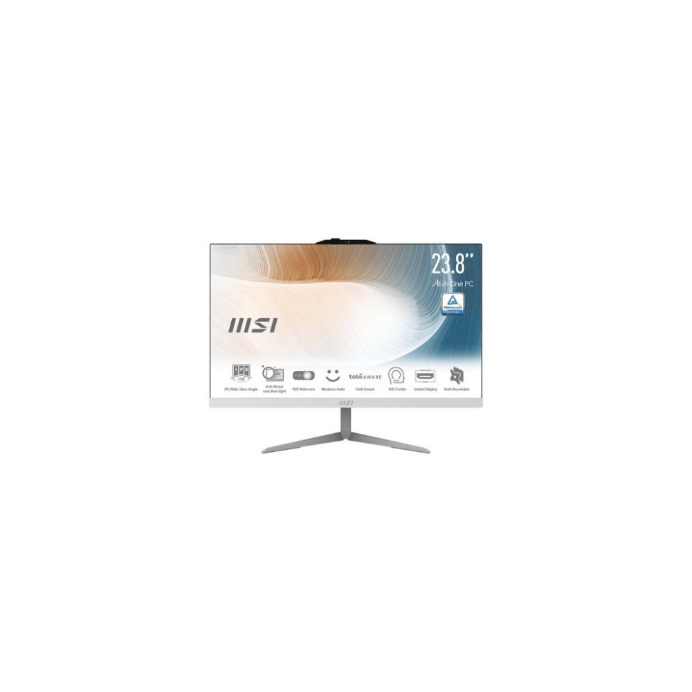 ALL IN ONE MSI Modern AM242 12M-637IT 23,8" i5-1235U 8GB SSD512GB Tastiera Mouse W11P Bianco