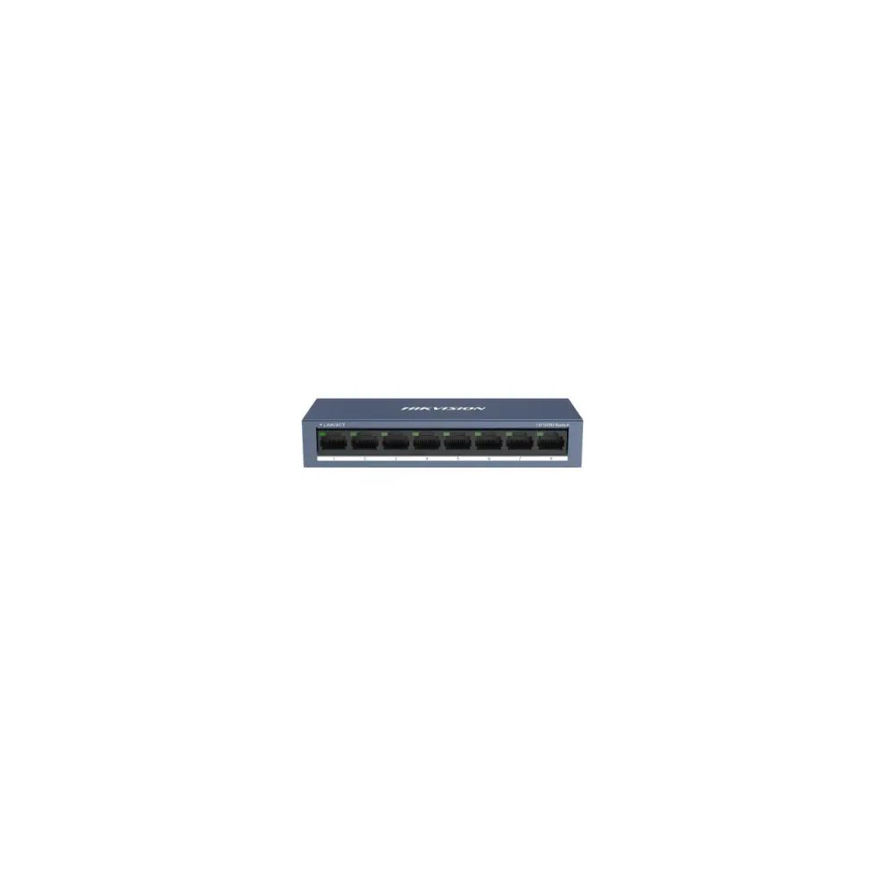 SWITCH HIKVISION 8 PORTE 10/100 RJ45, Desktop Steel Case Unmanaged Switch - DS-3E0108-O DS-3E0108-O HIKVISION