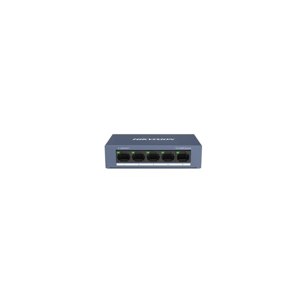 SWITCH HIKVISION 5 PORTE RJ45, Desktop Steel Case Unmanaged Switch - 10/100 DS-3E0105-O DS-3E0105-O HIKVISION