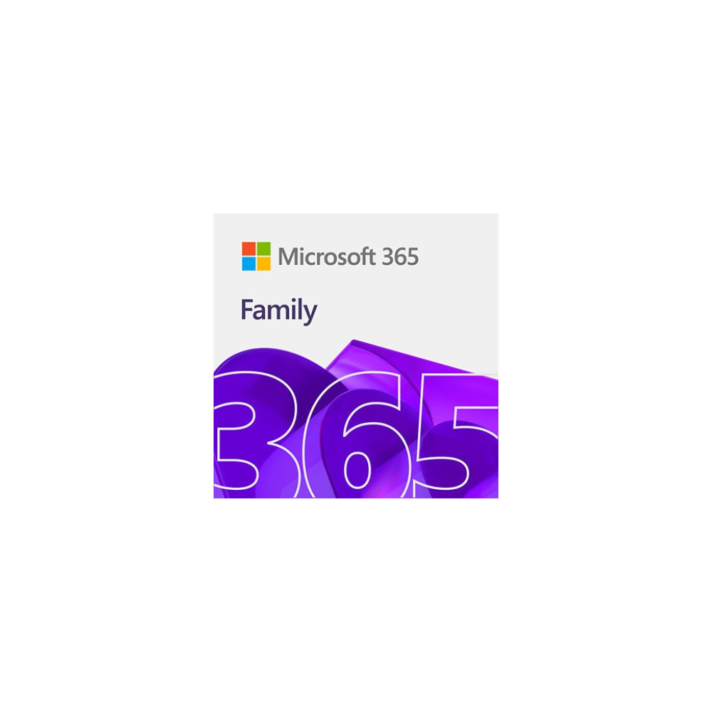 MICROSOFT 365 Family Italian EuroZone Subscr 1YR Medialess FY25H2 fino a 6 utenti - 5PC/MAC + 5 SMARTPHONE + 5 TABLET EP2-32373 