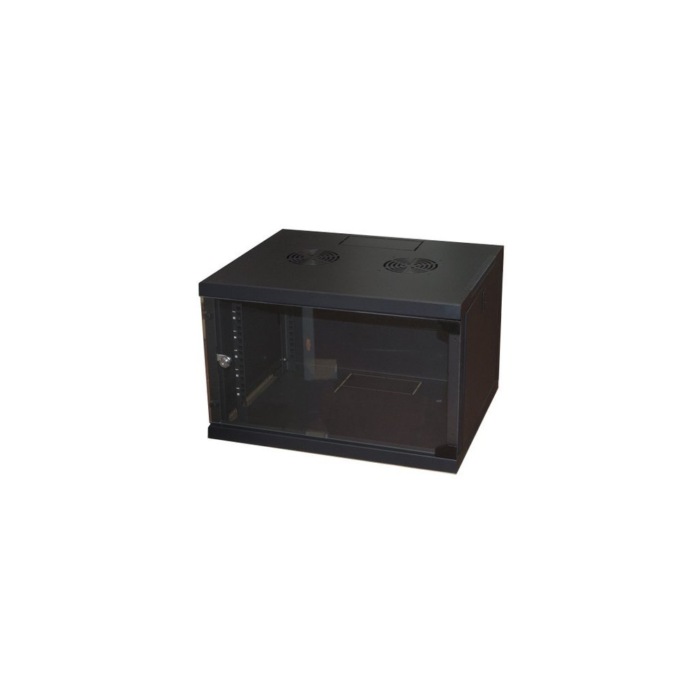 RACK LINK 19'' ARMADIO 6 UNITA' DA MURO PER RETI (A)350x(L)540x(P)450mm ASSEMBLATO COLORE NERO - LK1907UN LK1907UN LINK