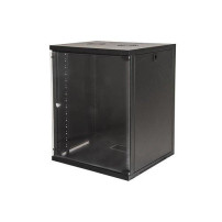 RACK LINK 19'' ARMADIO 15 UNITA' DA MURO PER RETI (A)750x(L)540x(P)600mm ASSEMBLATO COLORE NERO- LK1915U66N