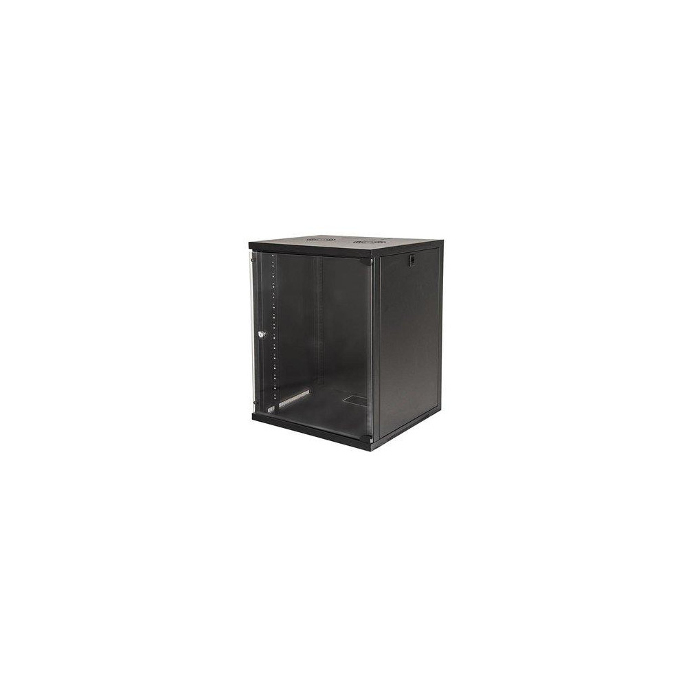 RACK LINK 19'' ARMADIO 15 UNITA' DA MURO PER RETI (A)750x(L)540x(P)600mm ASSEMBLATO COLORE NERO- LK1915U66N