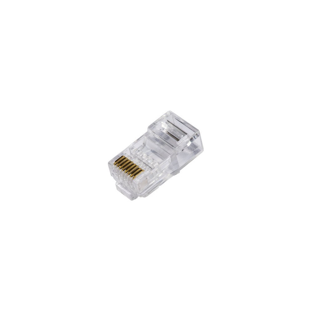 LINK CONFEZIONE 100 CONNETTORI 8 POLI CAT 6 UTP NON SCHERMATO RJ45 PER CAVO FLESSIBILE LKPL86U LKPL86U LINK