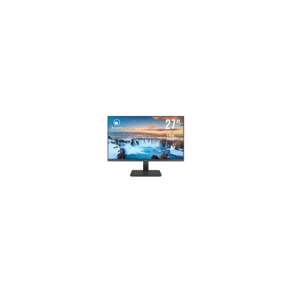 MONITOR ATLANTIS LED 27" Wide A05-HE27VF-VHM VA 1920x1080 120HZ 5ms 263±10cd/m² 4.000:1 VESA MM VGA HDMI Black A05-HE27VF-VHM AT