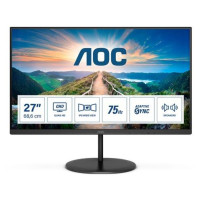 MONITOR AOC LED 27"Wide Q27V4EA IPS 2560x1440 4ms 250cd/mq 1.000:1(20.000.000:1) 2x2W MM HDMI DP 75Hz