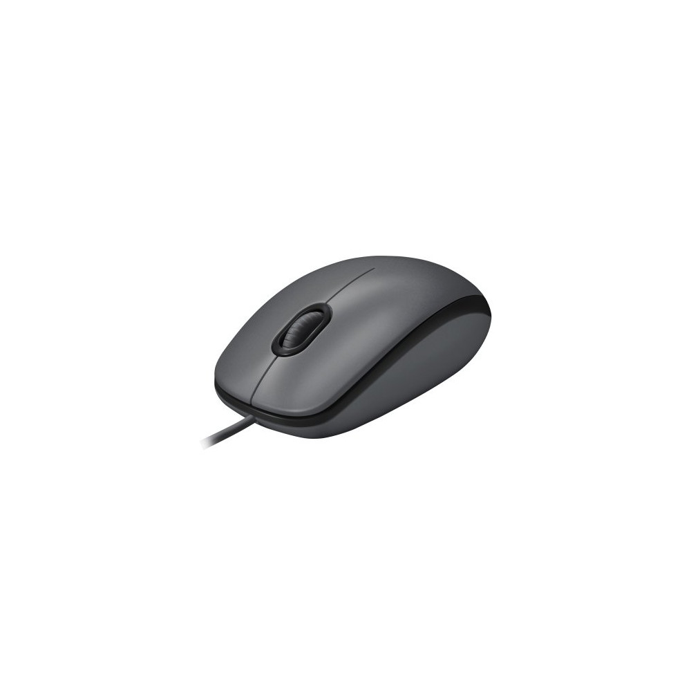MOUSE LOGITECH M100 USB 1000 dpi 3 PULSANTI NERO Design ambidestro 910-006652 910-006652 LOGITECH