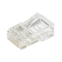 PLUG LINK RJ45 CAT 5E UTP NON SCHERMATO CON INSERTO PER CAVO FLESSIBILE - Confezione 100pz LKPL85I LKPL85I LINK